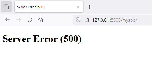 Server Error 500